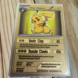 Pokemon Thicc pikachu Gift card